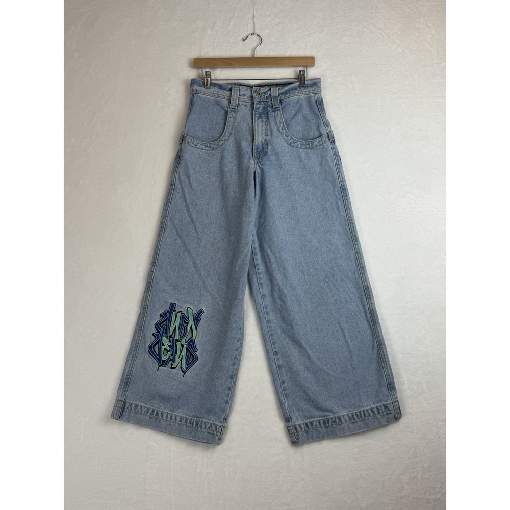 JNCO Blue Rollin Roots Wide Leg Jeans 30x29